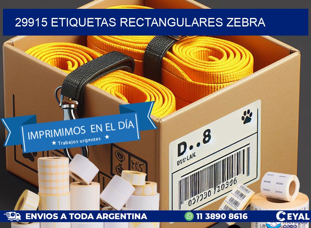 29915 etiquetas rectangulares zebra