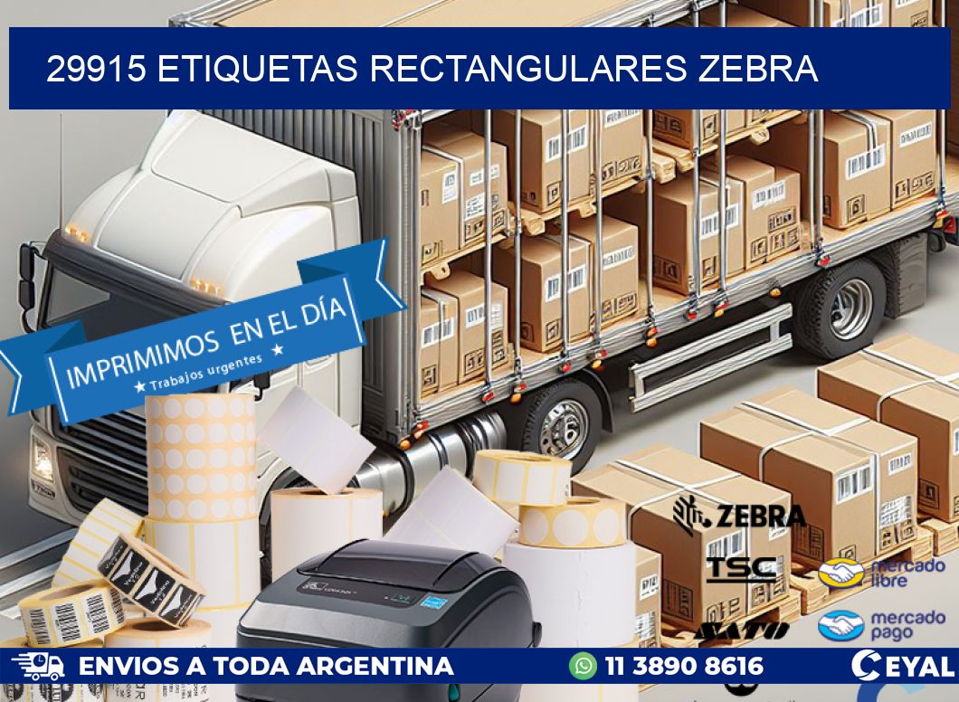 29915 etiquetas rectangulares zebra