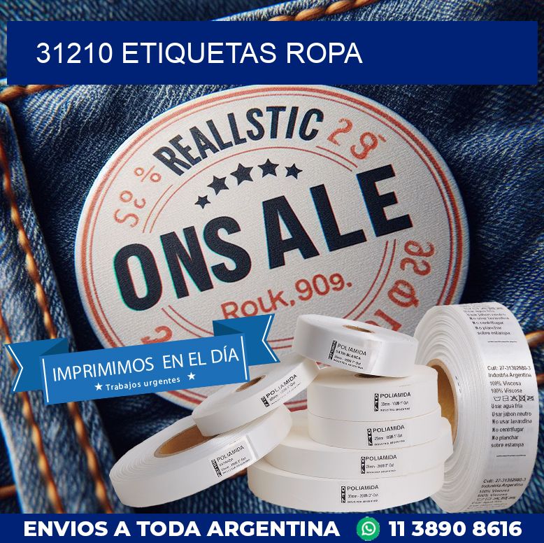 31210 ETIQUETAS ROPA