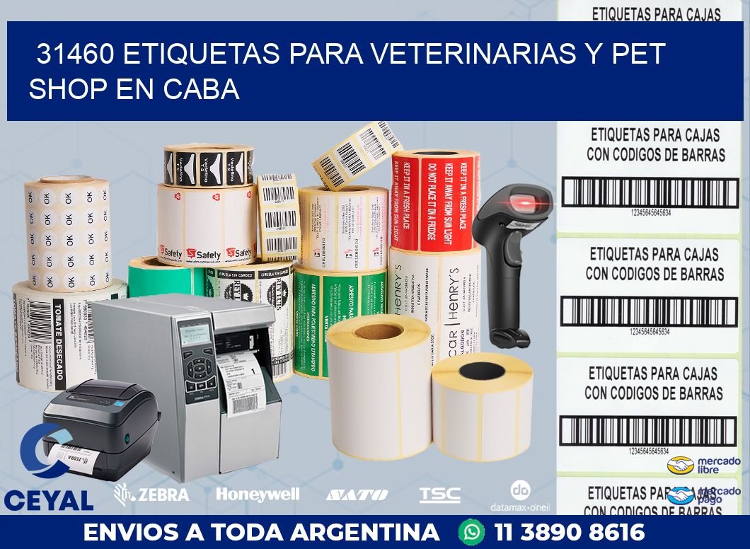 31460 ETIQUETAS PARA VETERINARIAS Y PET SHOP EN CABA