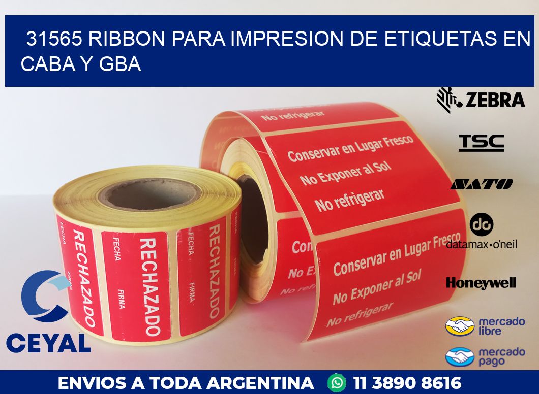 31565 RIBBON PARA IMPRESION DE ETIQUETAS EN CABA Y GBA