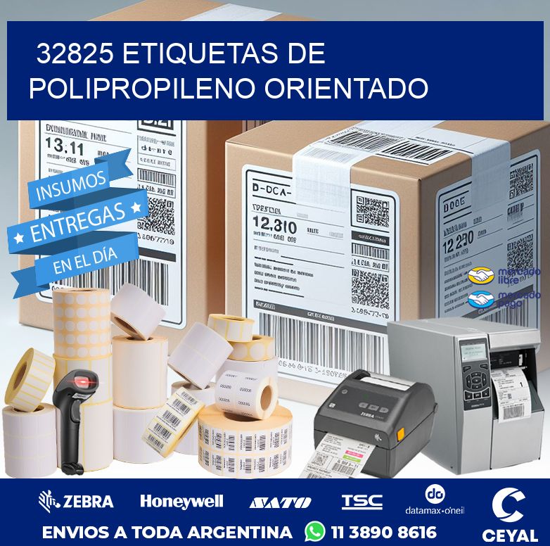 32825 ETIQUETAS DE POLIPROPILENO ORIENTADO