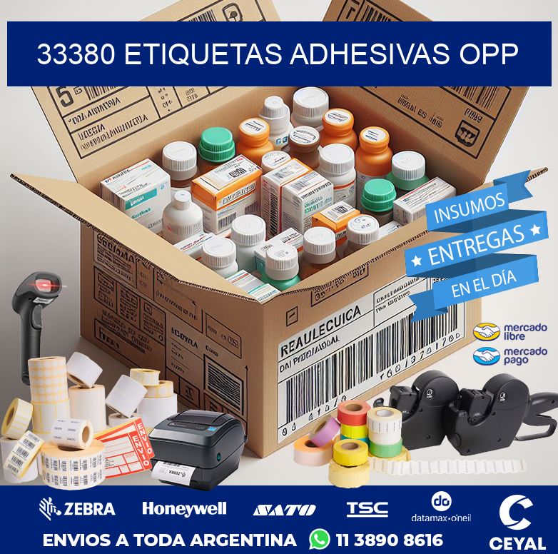 33380 ETIQUETAS ADHESIVAS OPP