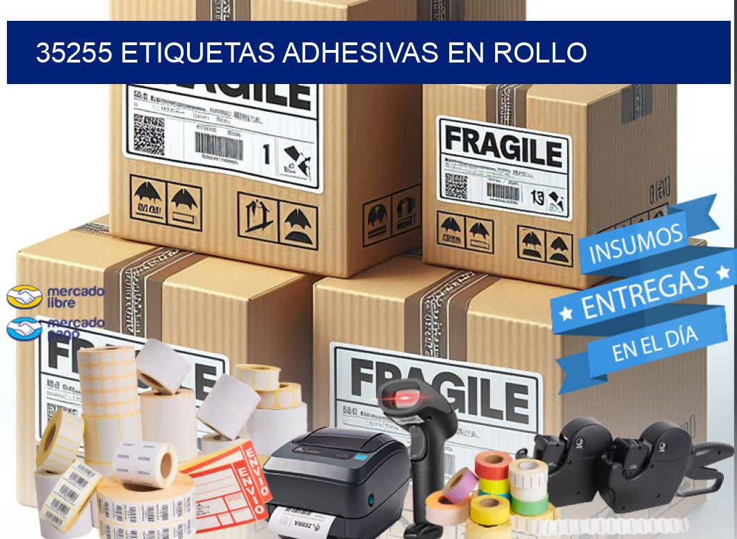 35255 etiquetas adhesivas en rollo