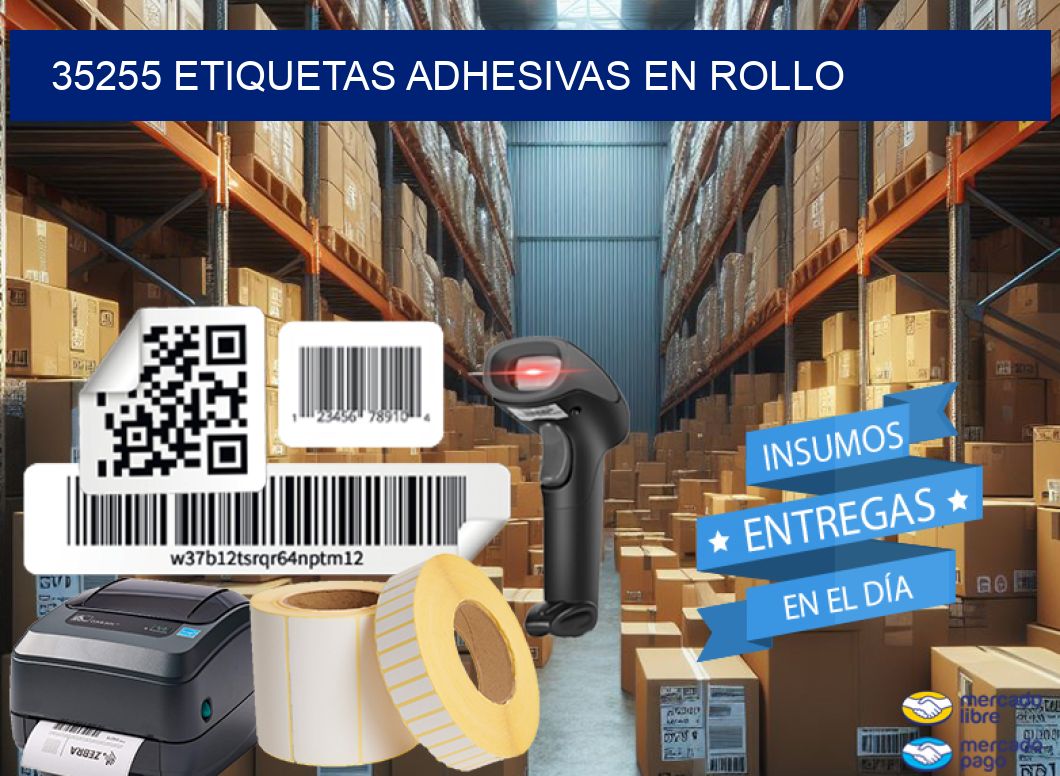 35255 etiquetas adhesivas en rollo