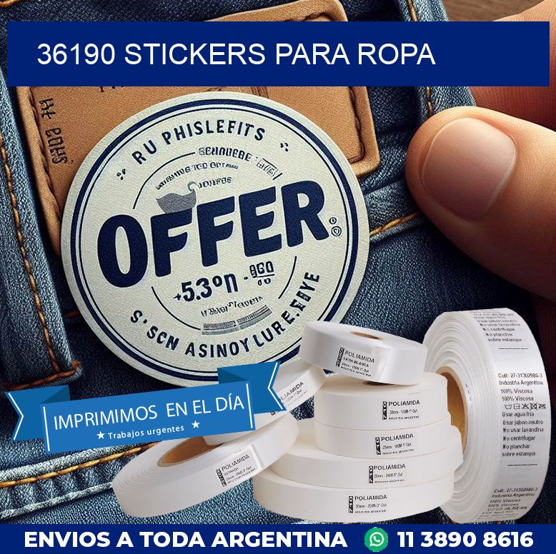 36190 STICKERS PARA ROPA