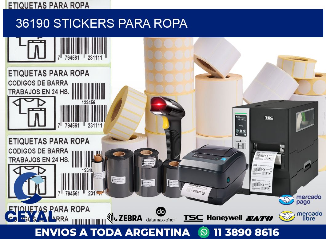 36190 STICKERS PARA ROPA