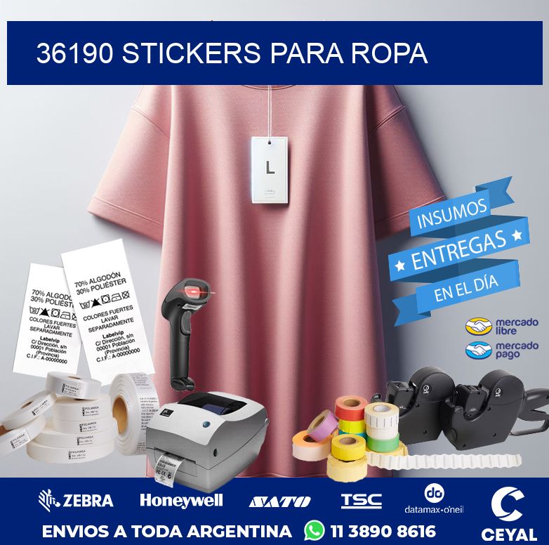 36190 STICKERS PARA ROPA