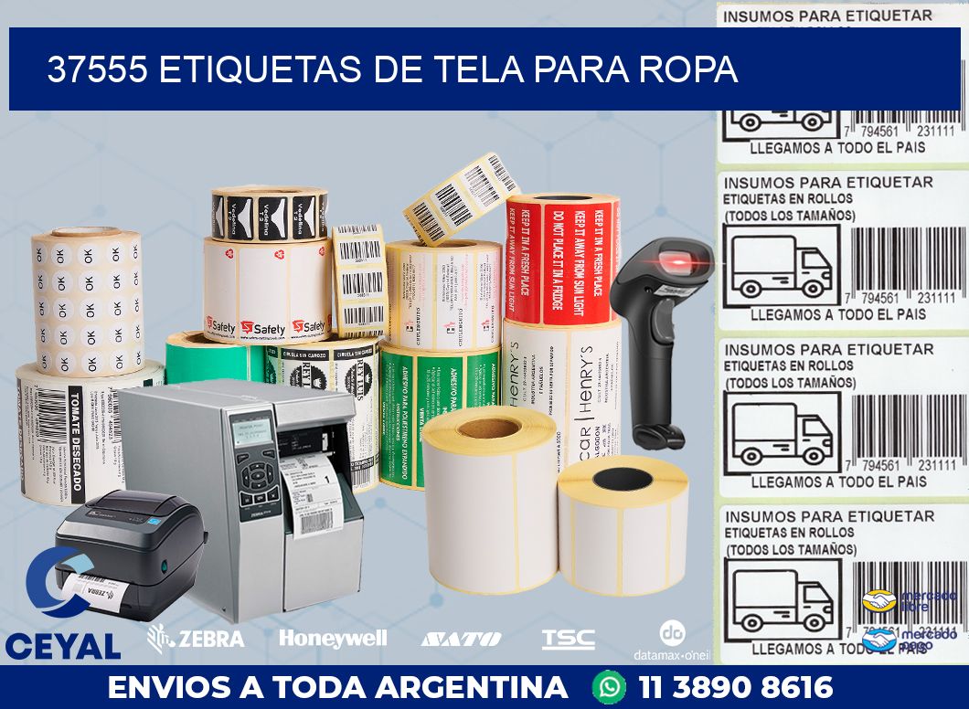 37555 ETIQUETAS DE TELA PARA ROPA