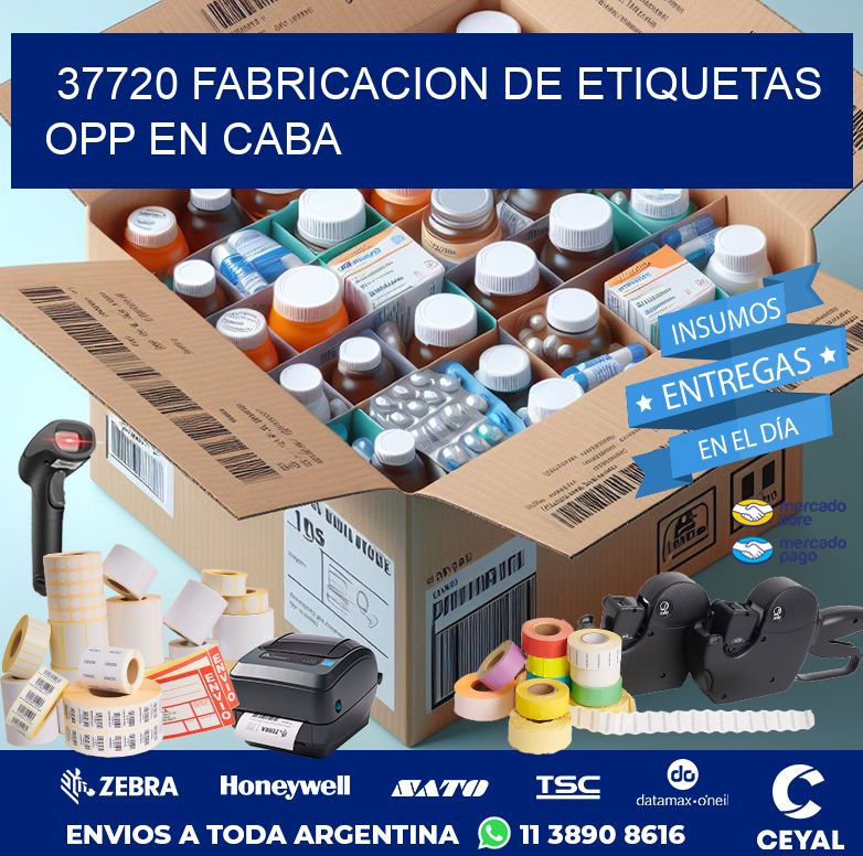 37720 FABRICACION DE ETIQUETAS OPP EN CABA