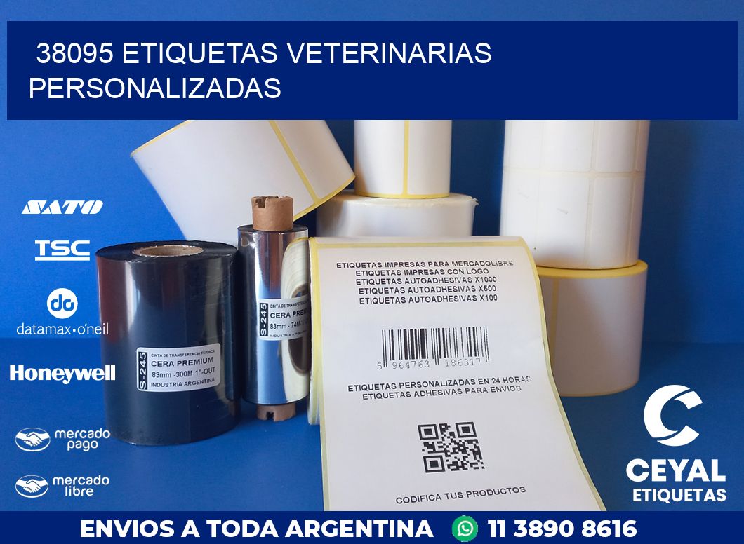 38095 ETIQUETAS VETERINARIAS PERSONALIZADAS