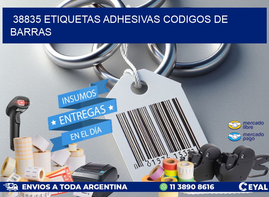 38835 ETIQUETAS ADHESIVAS CODIGOS DE BARRAS