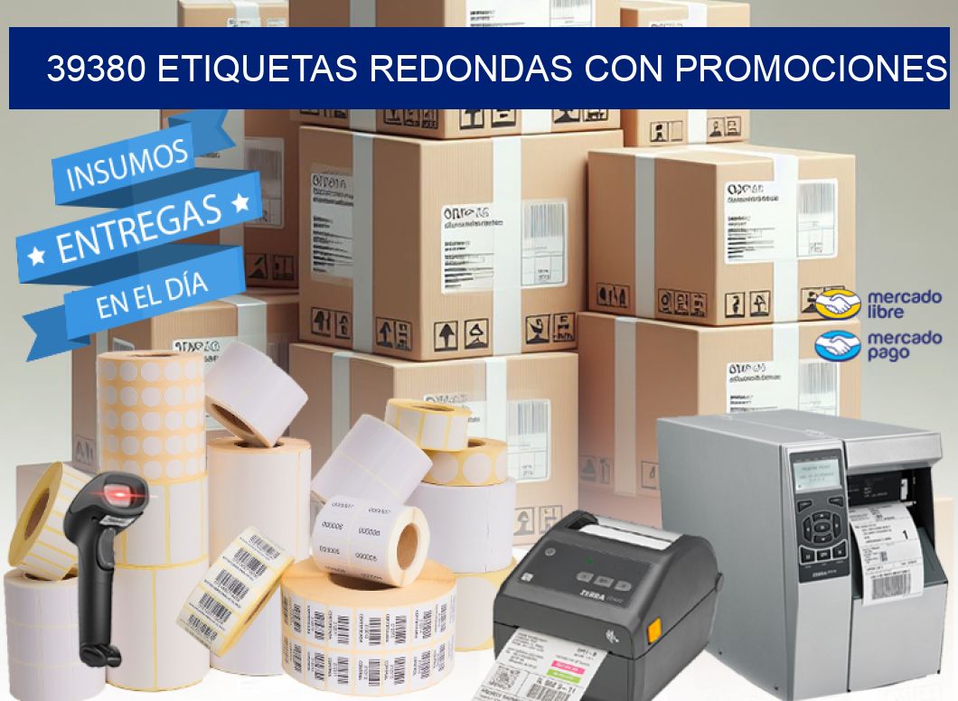 39380 ETIQUETAS REDONDAS CON PROMOCIONES