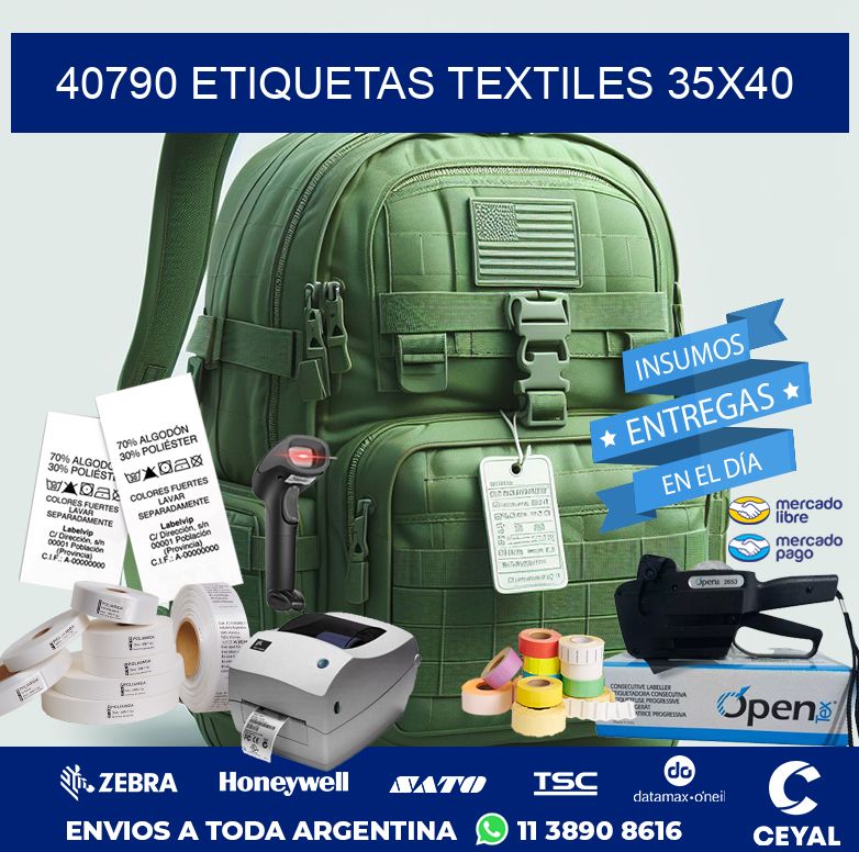 40790 ETIQUETAS TEXTILES 35X40