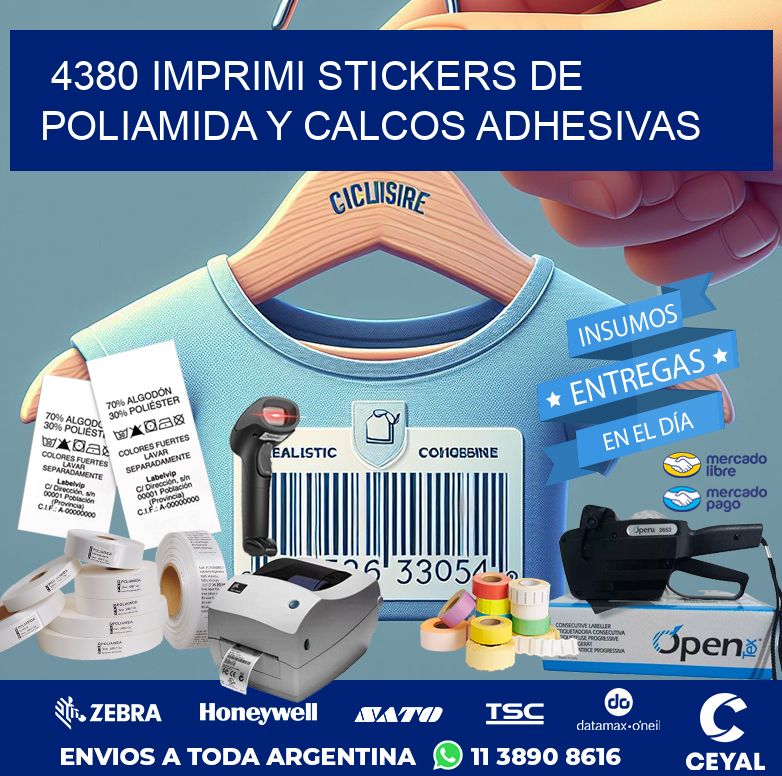 4380 IMPRIMI STICKERS DE POLIAMIDA Y CALCOS ADHESIVAS
