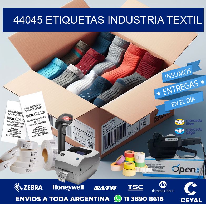 44045 ETIQUETAS INDUSTRIA TEXTIL