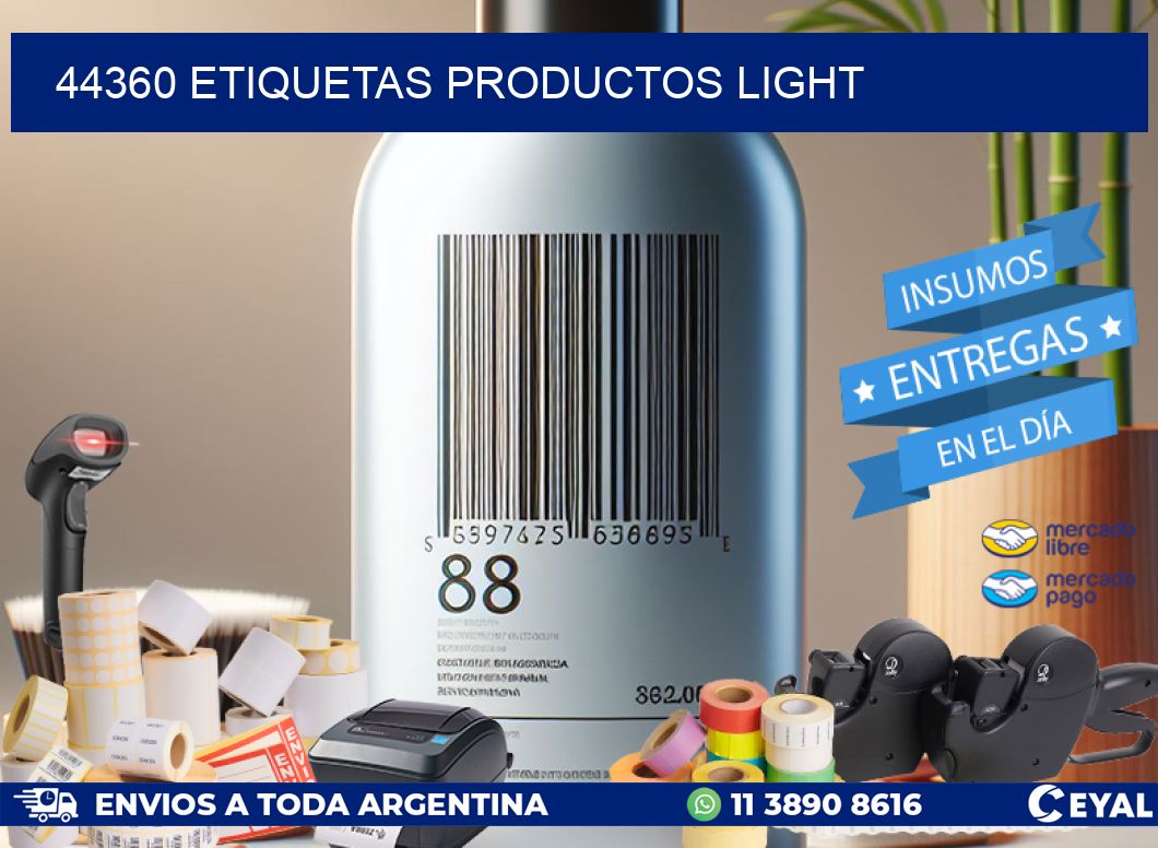 44360 Etiquetas productos light