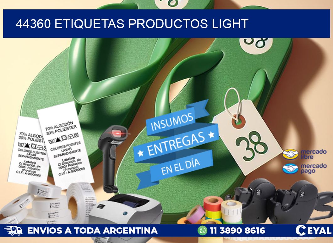 44360 Etiquetas productos light