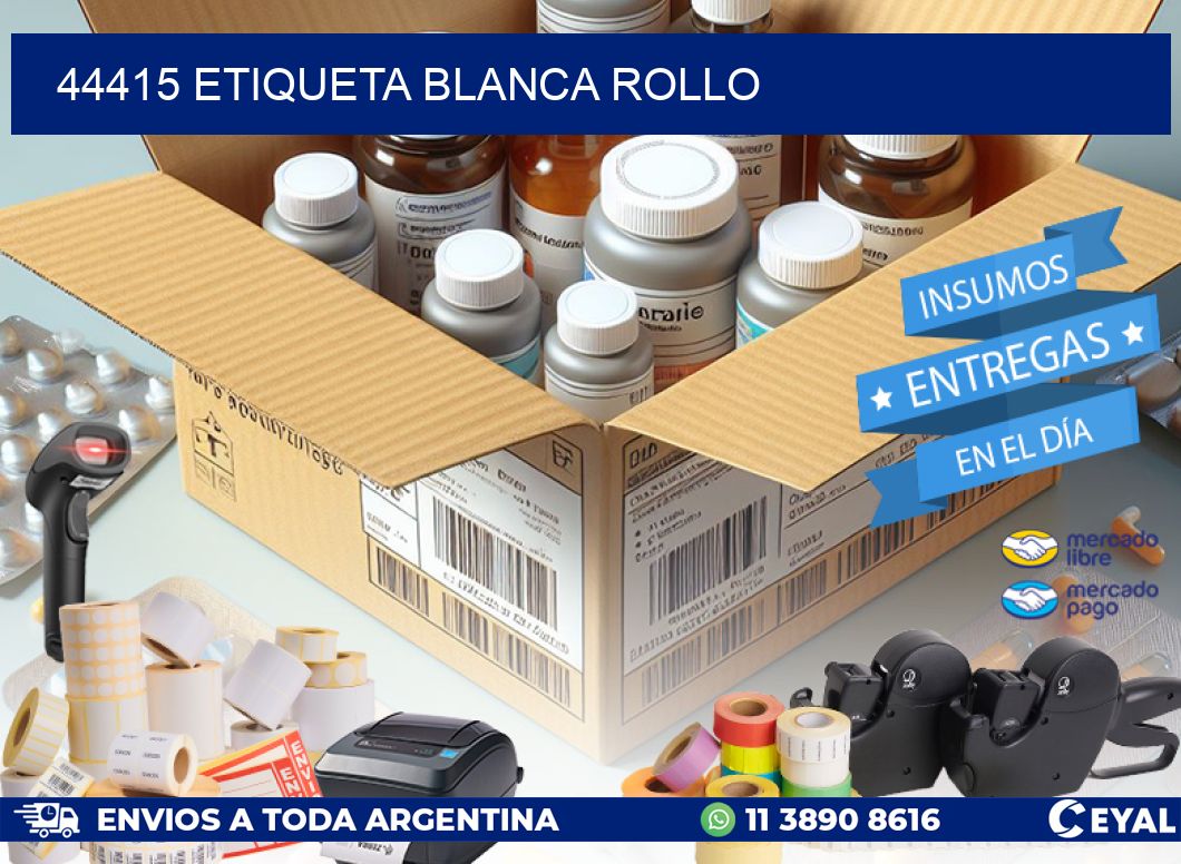 44415 etiqueta blanca rollo