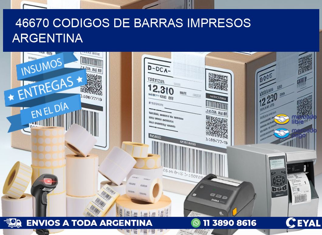 46670 codigos de barras impresos argentina