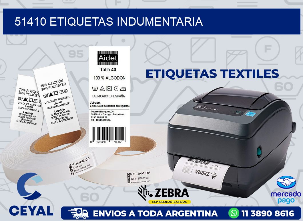 51410 ETIQUETAS INDUMENTARIA
