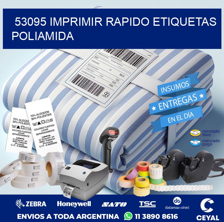 53095 IMPRIMIR RAPIDO ETIQUETAS POLIAMIDA