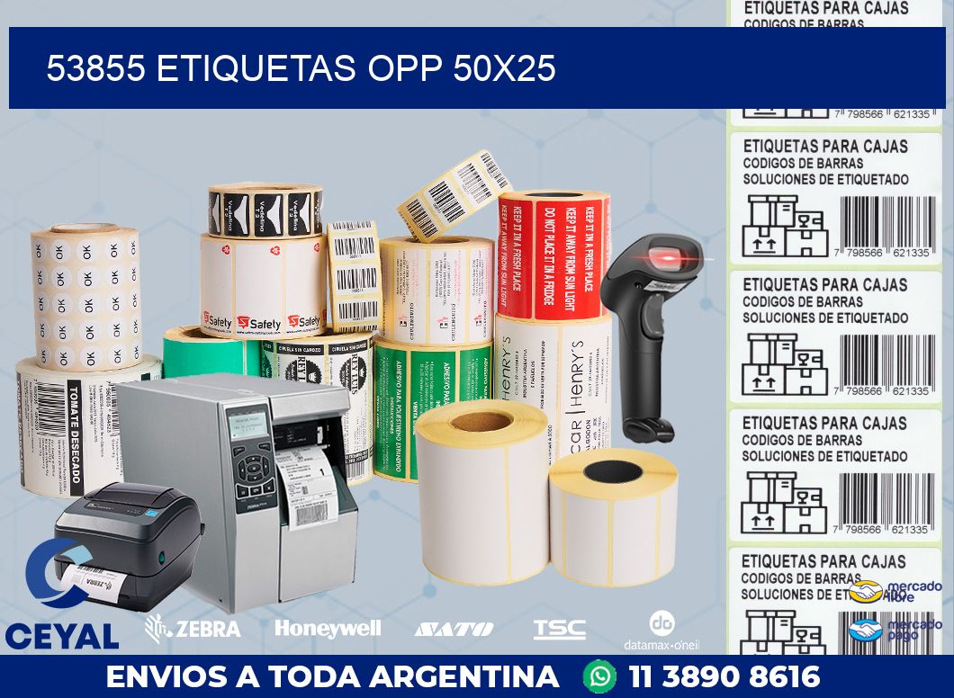 53855 ETIQUETAS OPP 50X25