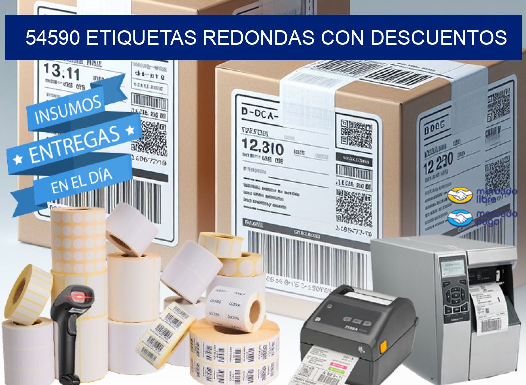 54590 ETIQUETAS REDONDAS CON DESCUENTOS