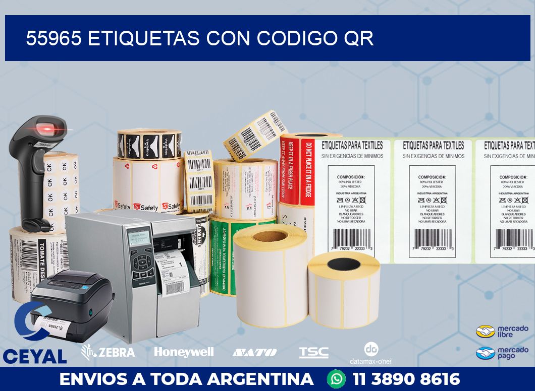 55965 ETIQUETAS CON CODIGO QR