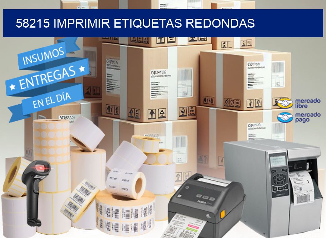 58215 IMPRIMIR ETIQUETAS REDONDAS