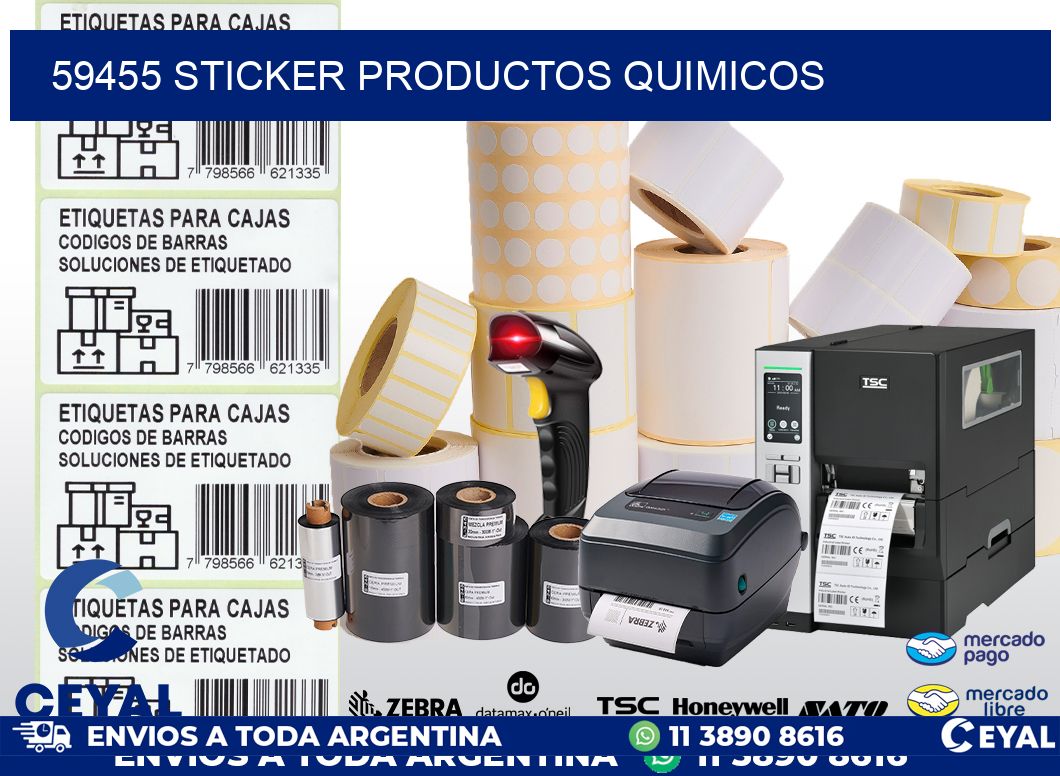 59455 STICKER PRODUCTOS QUIMICOS