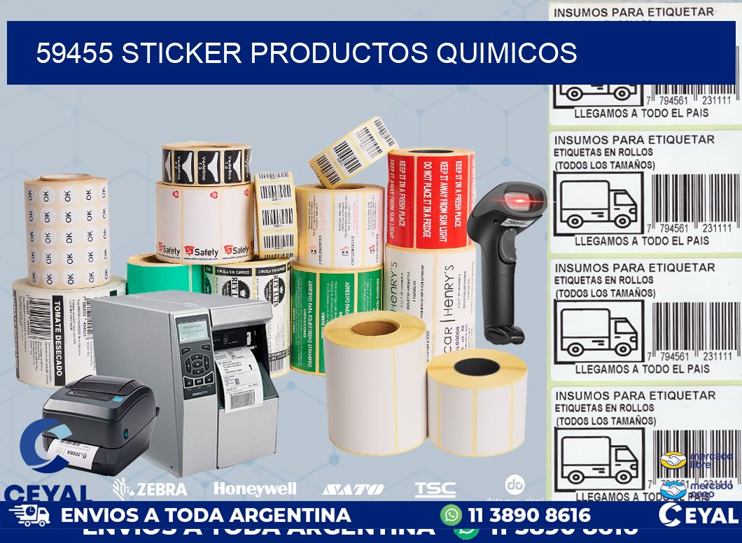 59455 STICKER PRODUCTOS QUIMICOS