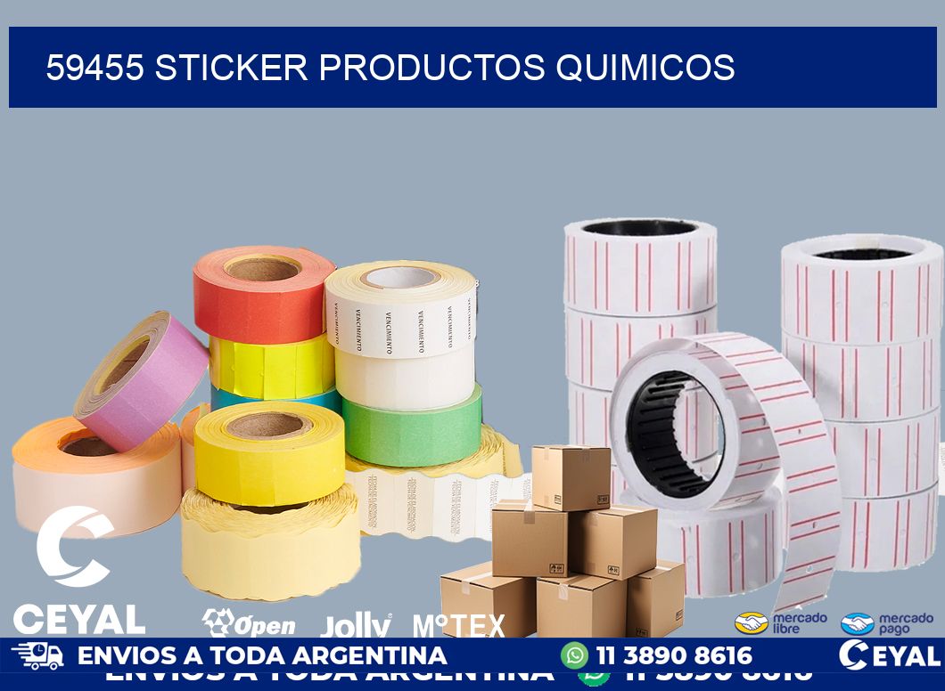 59455 STICKER PRODUCTOS QUIMICOS