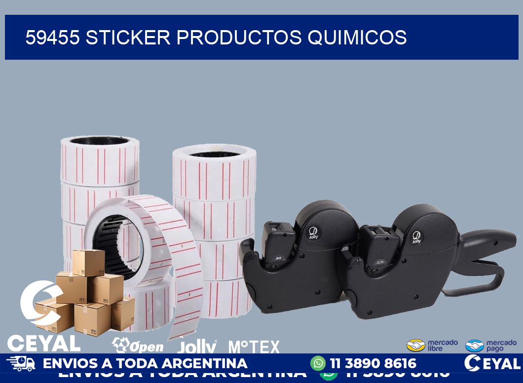 59455 STICKER PRODUCTOS QUIMICOS