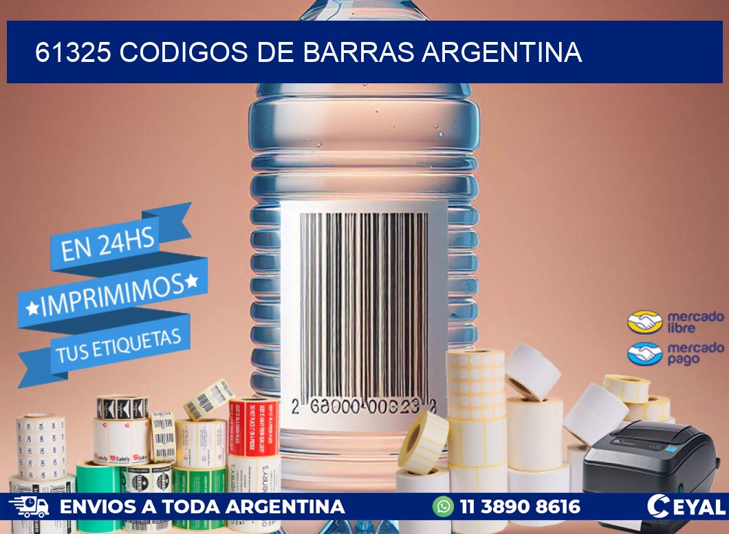 61325 CODIGOS DE BARRAS ARGENTINA