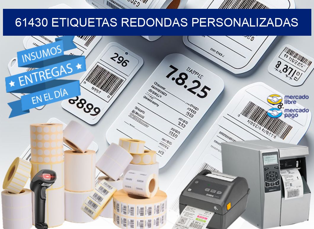 61430 ETIQUETAS REDONDAS PERSONALIZADAS