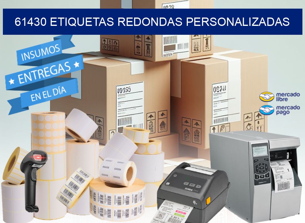 61430 ETIQUETAS REDONDAS PERSONALIZADAS