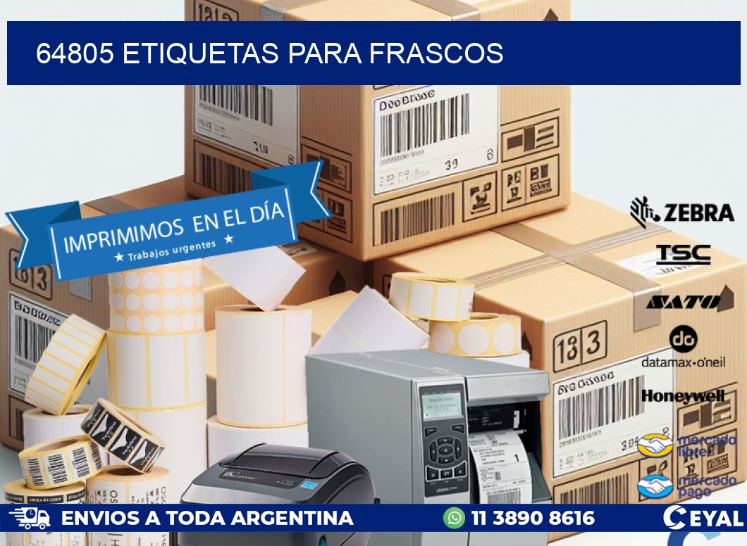 64805 etiquetas para frascos