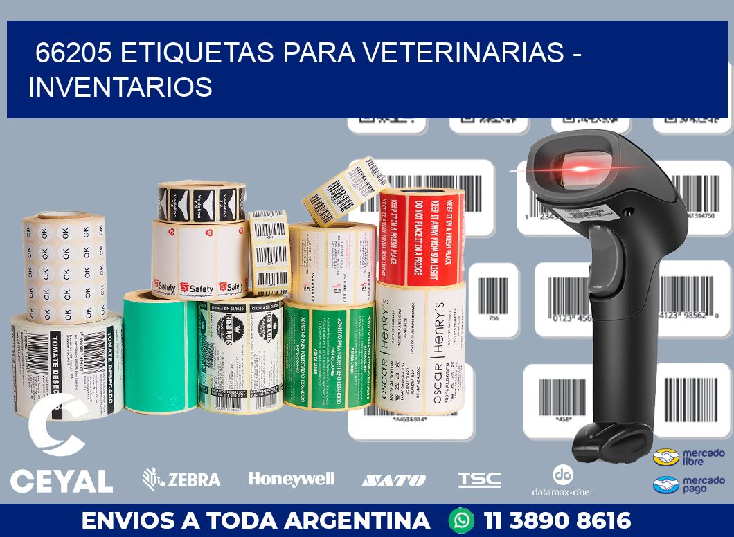 66205 ETIQUETAS PARA VETERINARIAS - INVENTARIOS
