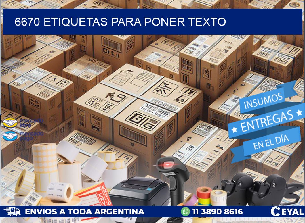 6670 ETIQUETAS PARA PONER TEXTO