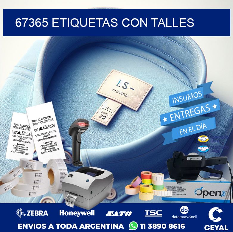 67365 ETIQUETAS CON TALLES