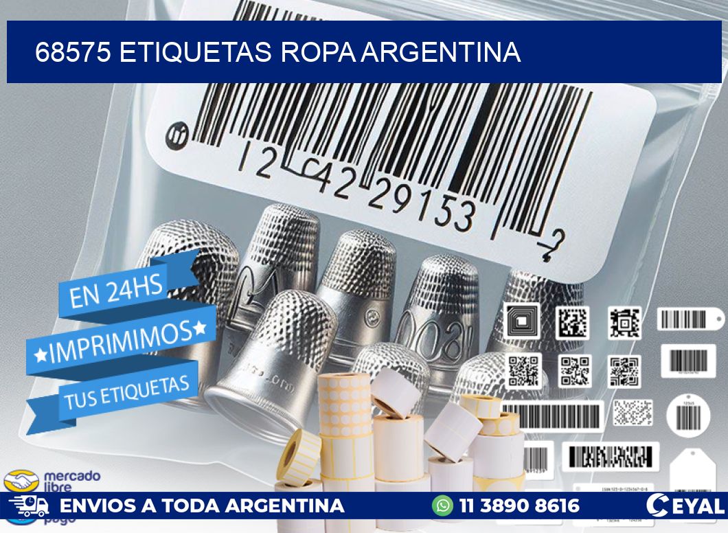 68575 ETIQUETAS ROPA ARGENTINA