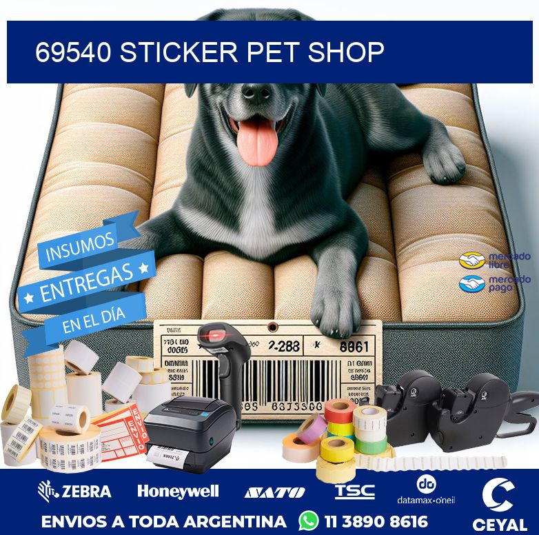 69540 STICKER PET SHOP