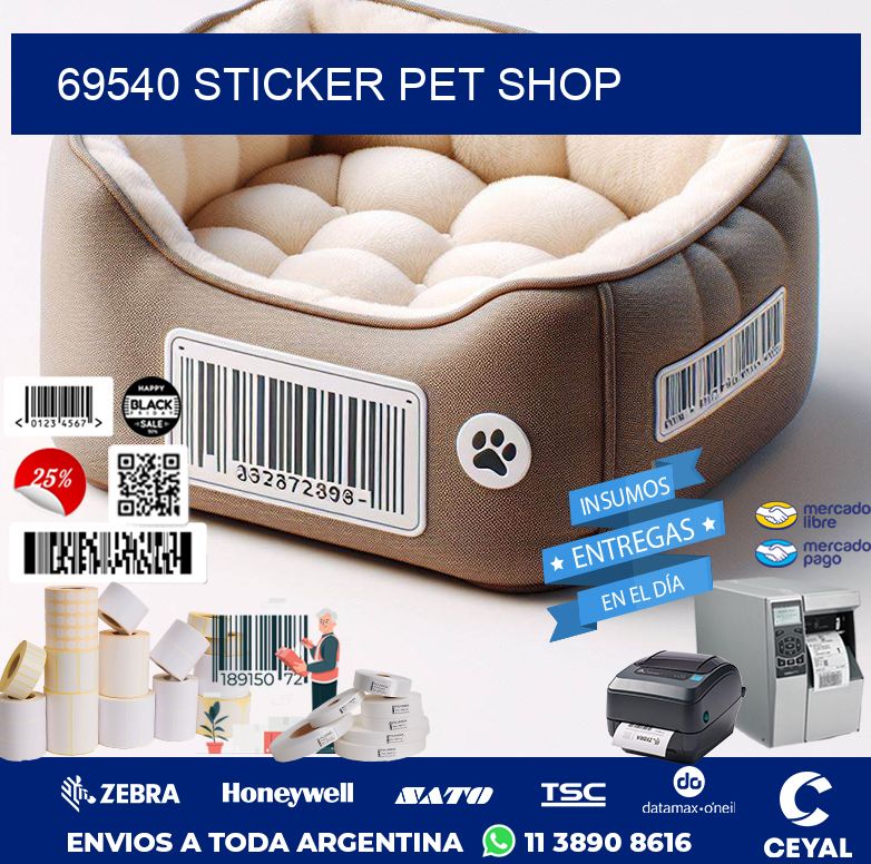 69540 STICKER PET SHOP