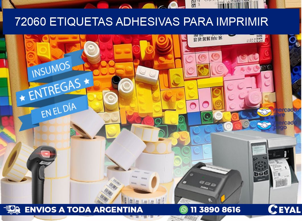 72060 Etiquetas adhesivas para imprimir