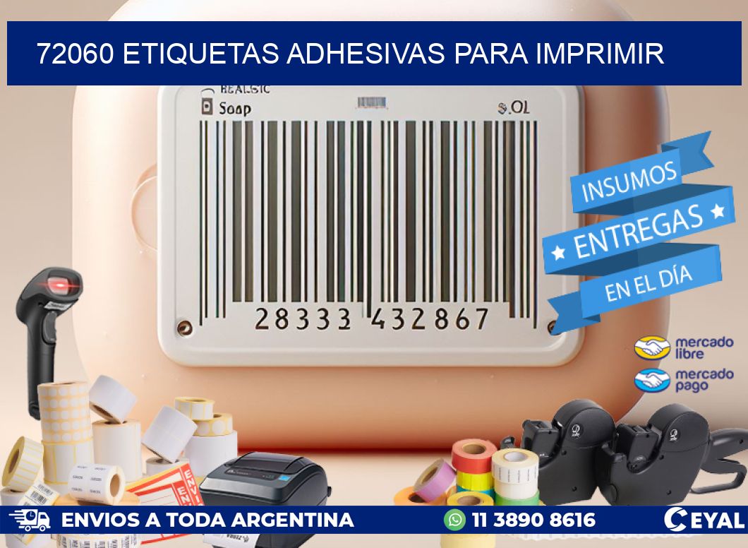 72060 Etiquetas adhesivas para imprimir