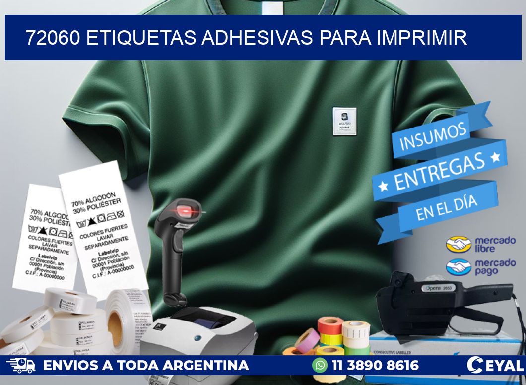 72060 Etiquetas adhesivas para imprimir