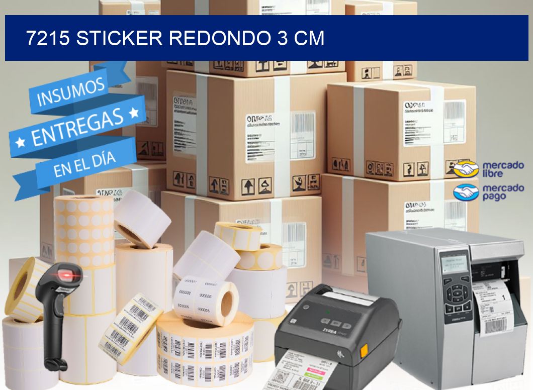 7215 STICKER REDONDO 3 CM