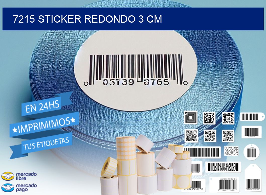 7215 STICKER REDONDO 3 CM