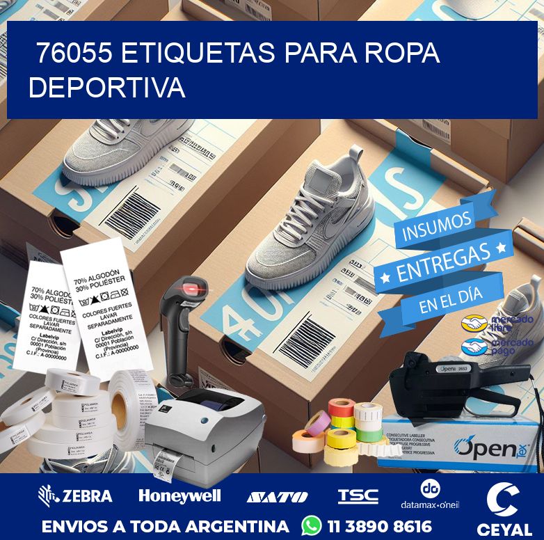 76055 ETIQUETAS PARA ROPA DEPORTIVA